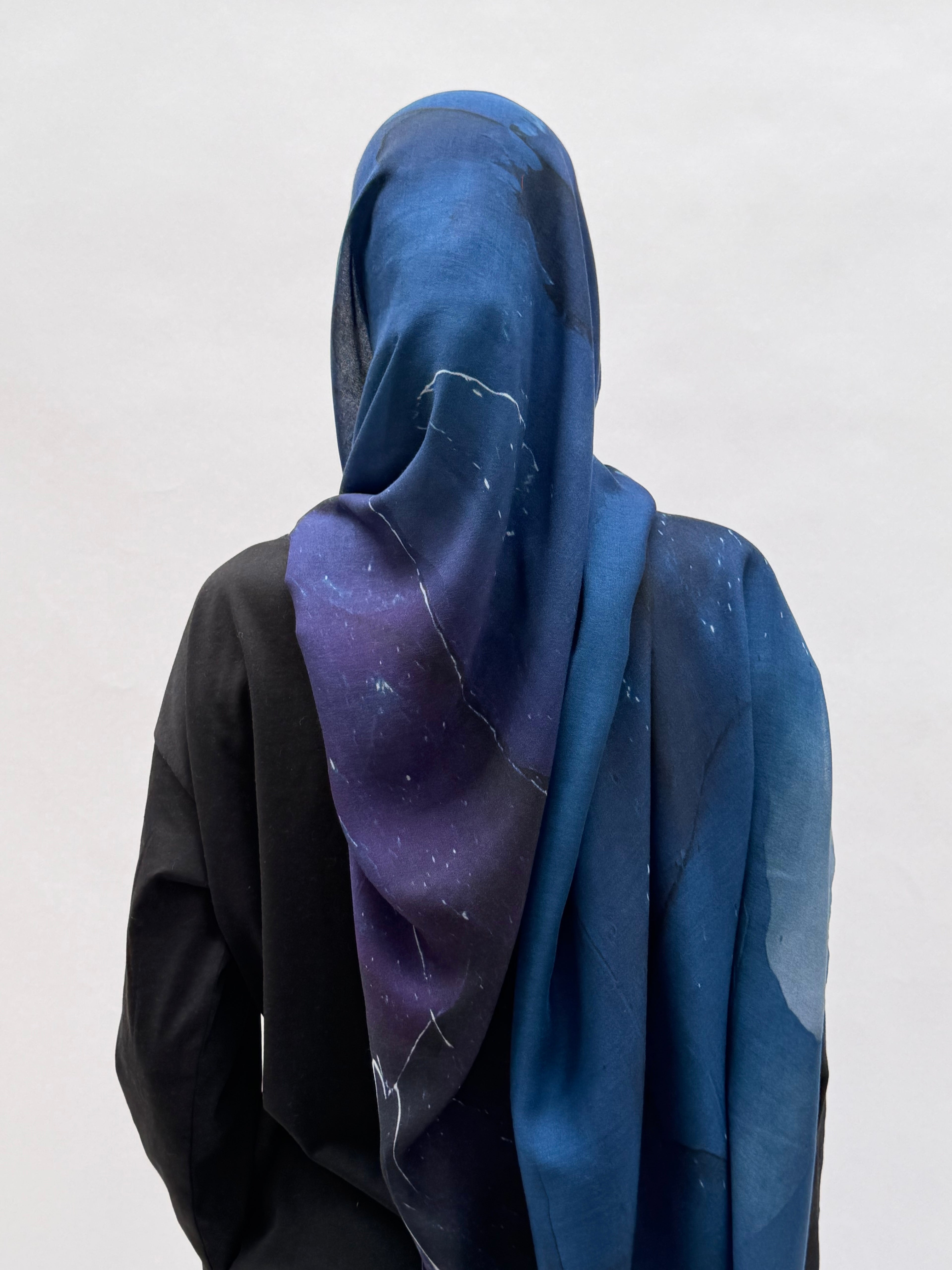 Indigo Abstract Print