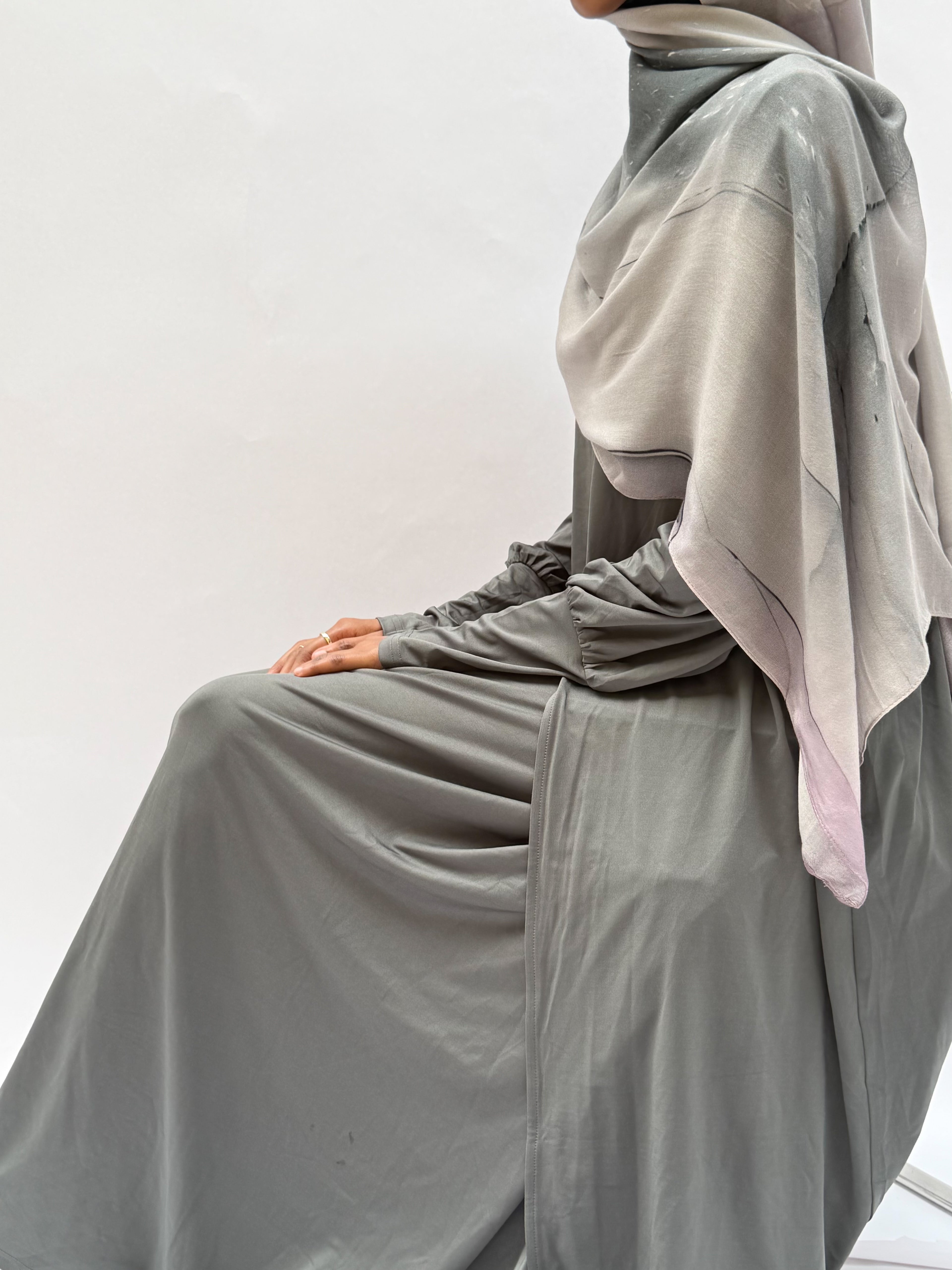 Slate Jersey Dress Set