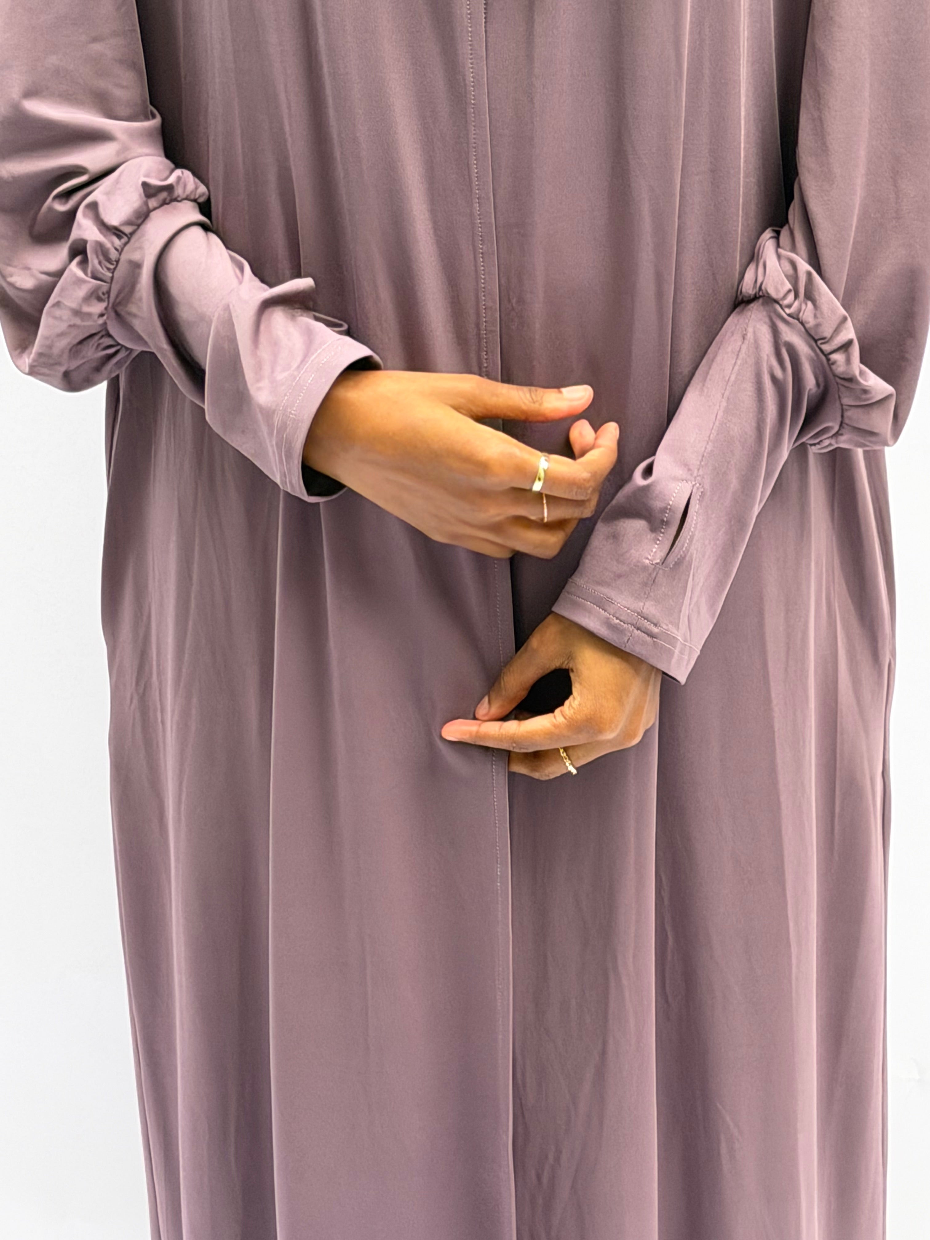 Dusty Purple Jersey Dress Set