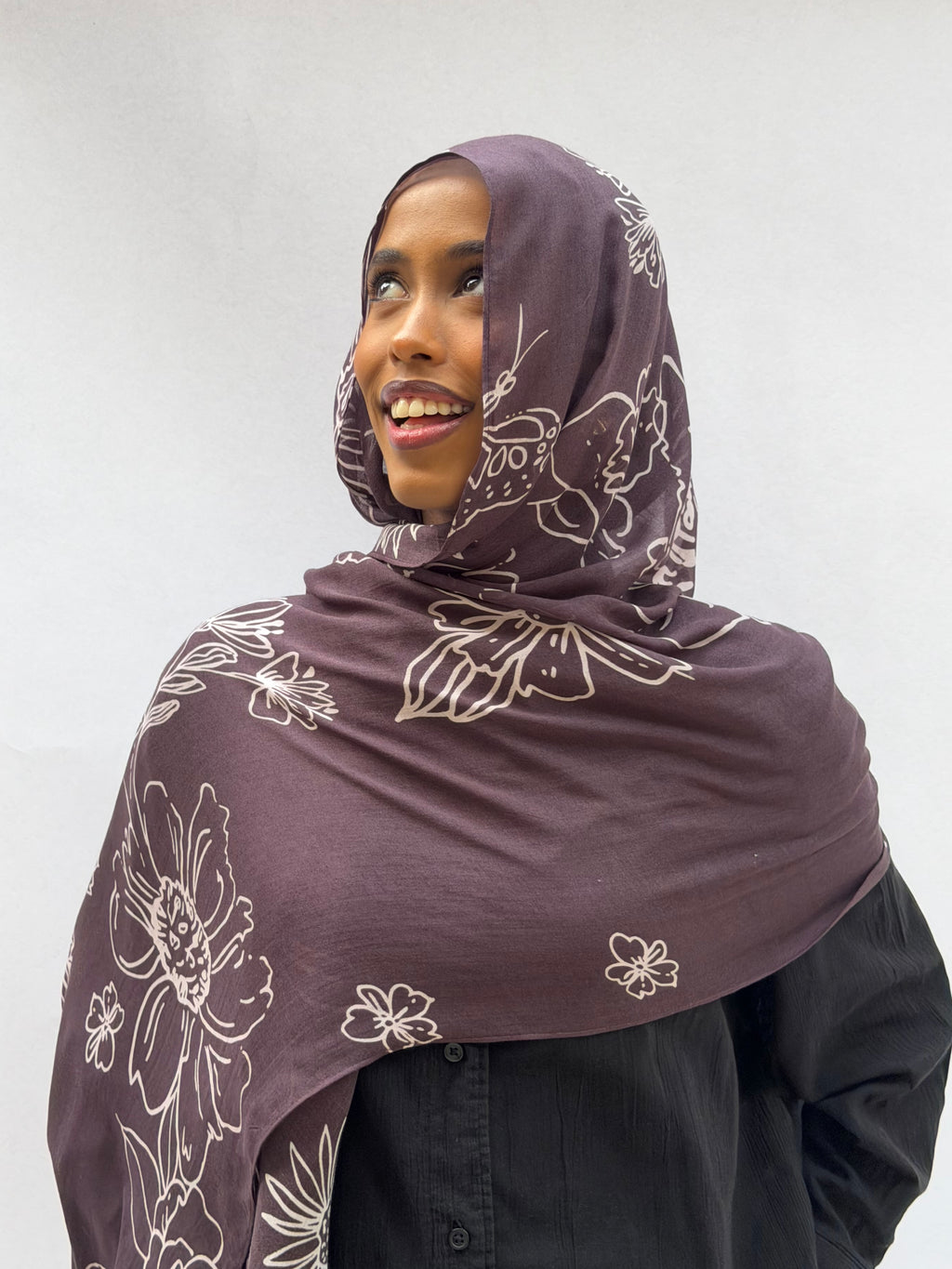 Carob Floral Print