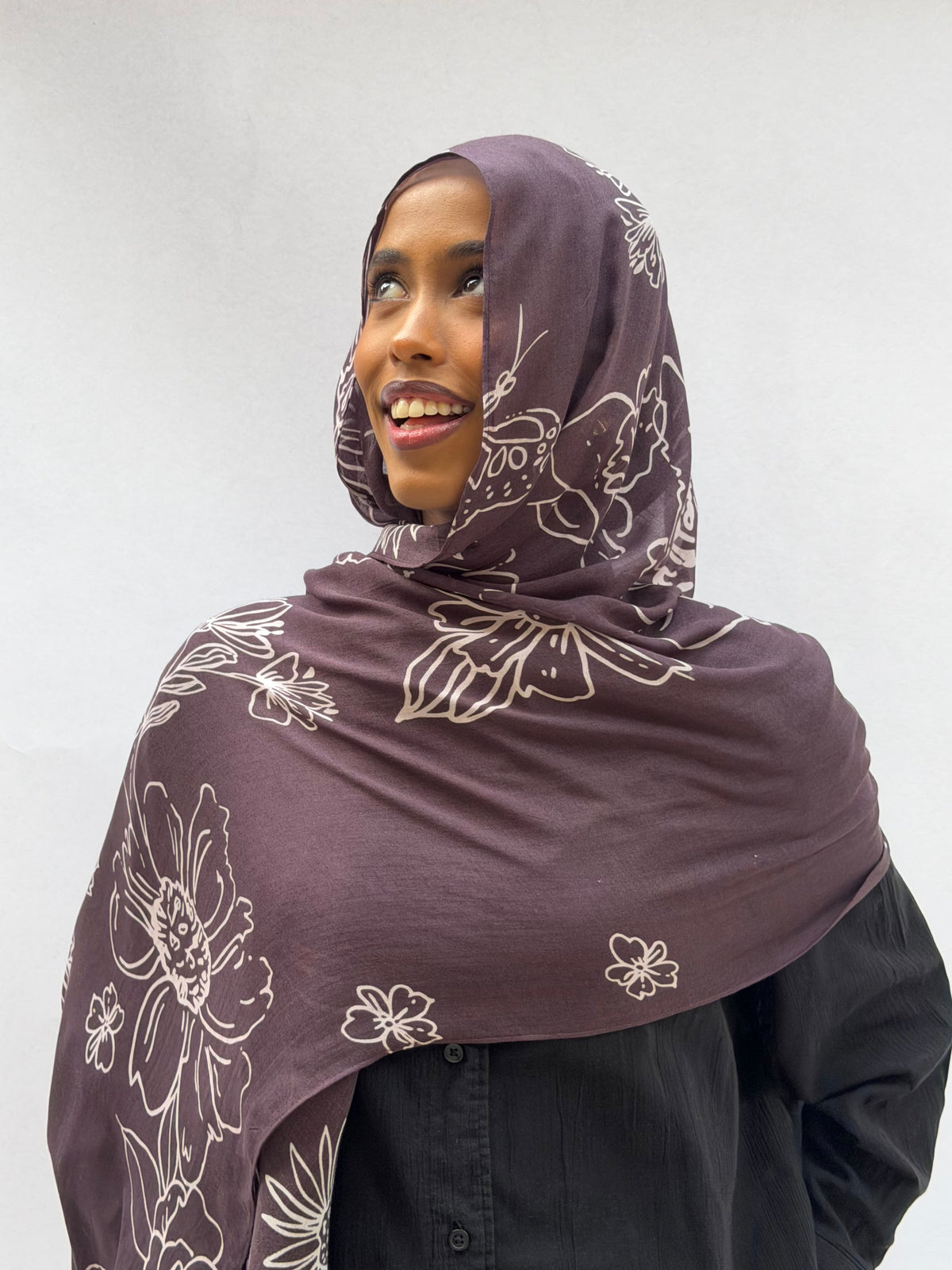 Carob Floral Print