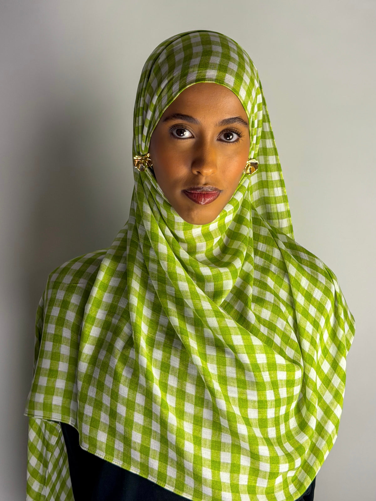 Evergreen Gingham Print