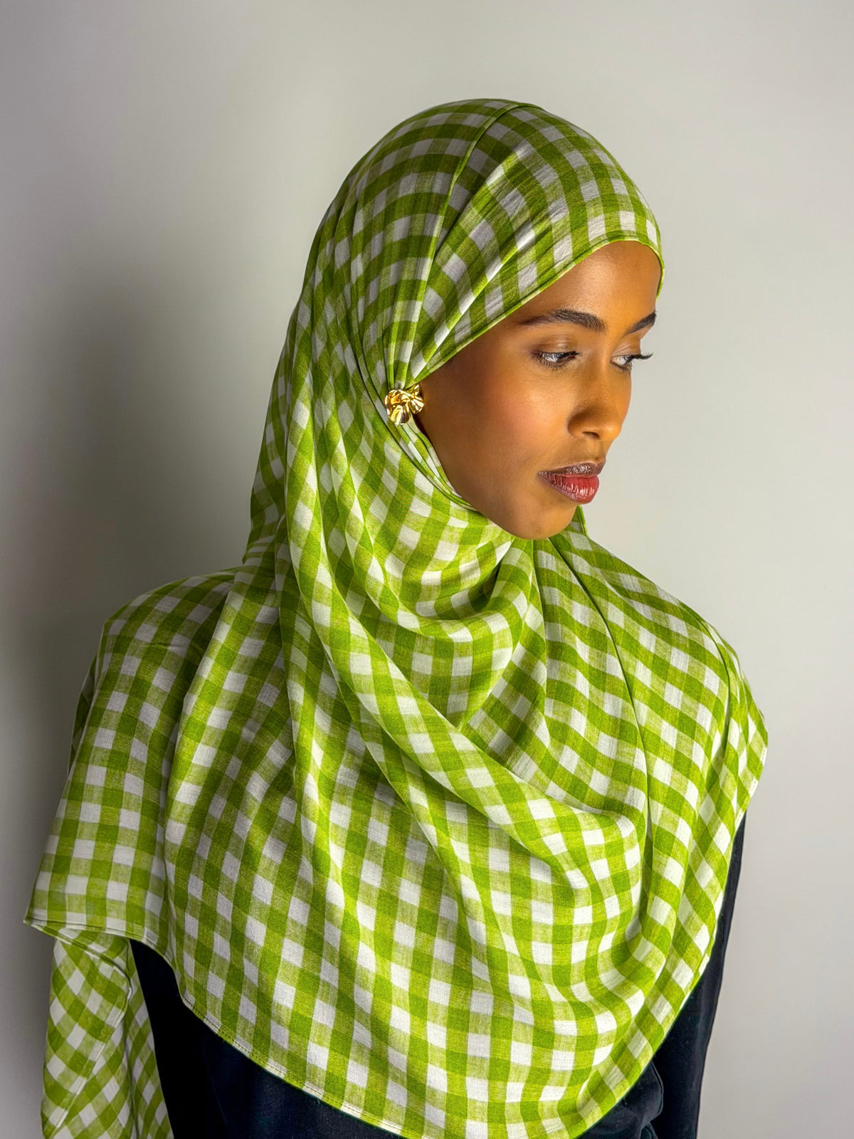 Evergreen Gingham Print